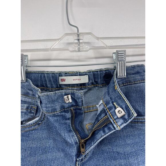 Levi's 511 Slim Jeans Kids Boys 7X Reg 20” Waist 7-8 Year Olds Pants Sport Denim - Picture 12 of 13